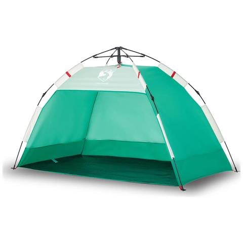 Tenda da Spiaggia 2 Persone Verde Rilascio Rapido Impermeabile - Foto 1