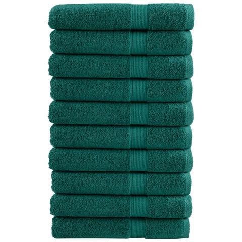 Asciugamani per Sauna SOLUND 10 pz Verdi 80x200cm 600 g /m² - Foto 1