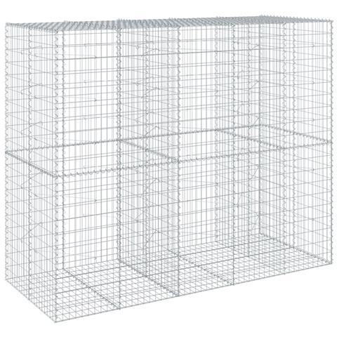 Cesto Gabbione Con Copertura 250x100x200 Cm In Ferro Zincato - Foto 2