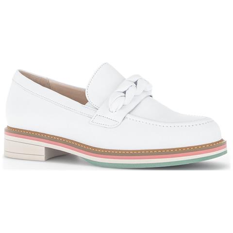 Weiss Casual Closed Loafers Mocassino Pelle Scarpe Donna Bianco Eu 40, 22462-50 - Foto 1