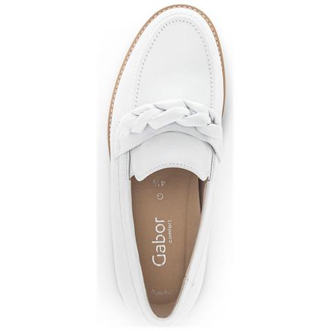 Weiss Casual Closed Loafers Mocassino Pelle Scarpe Donna Bianco Eu 40, 22462-50 - Foto 2