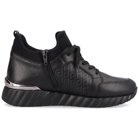 Black Casual Closed Sport Shoe Sneakers Pelle Scarpe Donna Nero Eu 36, D5982-01 - Foto 3