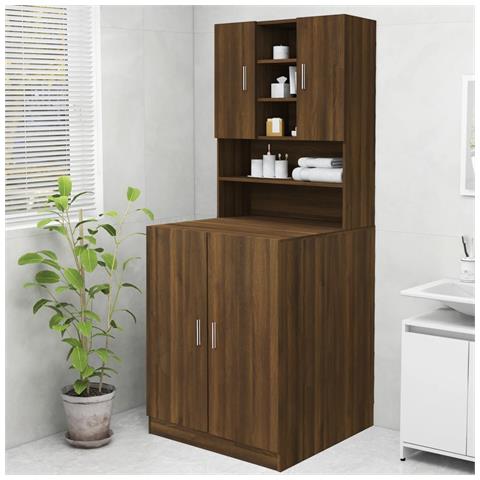 Mobile per Lavatrice Rovere Marrone 70,5x25,5x90 cm - Foto 10
