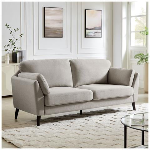 Divano Scandinavo A 2 Posti Maja In Tessuto Beige - Foto 1