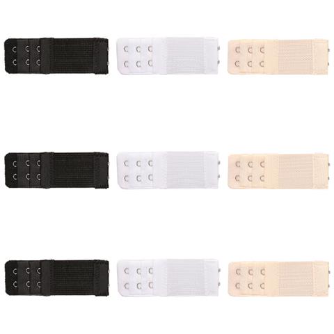 Set Di 9 Estensori Per Reggiseno, Estensori Regolabili Per Spalline Del Reggiseno Black/gray/white - Foto 3