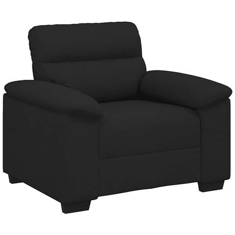 Poltrona Nera 60 cm in Tessuto - Foto 1