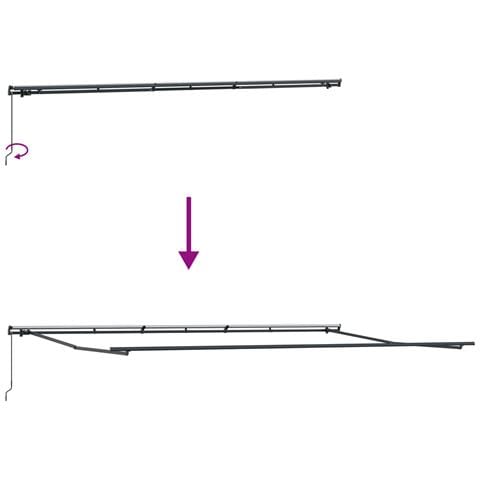 Tenda Retrattile Manuale a Strisce Rosse e Bianche 600x300 cm - Foto 9