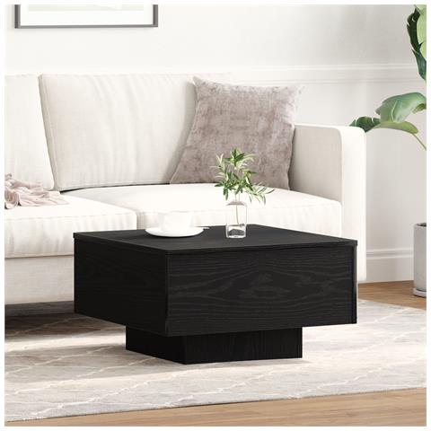 Tavolino da caffè in legno ingegnerizzato nero 55x55x31 cm - Foto 2