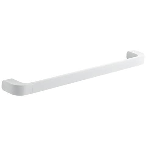 Portasalviette 55 Cm In Ottone, Acciaio Inox E Cromall 3221-55 Serie Outline Bianco Opaco - Foto 1