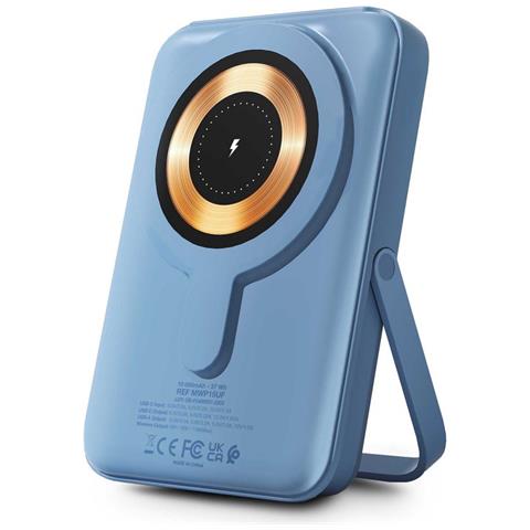 Magnee Power 10000 mAh Carica wireless Blu - Foto 1