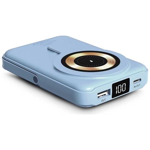Magnee Power 10000 mAh Carica wireless Blu - Foto 7