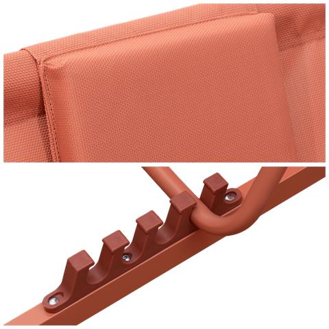 Set Di 2 Sedie Cyprus - Struttura In Terracotta Textilene /terracotta - Foto 10