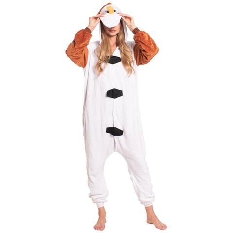 Pigiama Da Donna Tuta Kigurumi Costume Onesie Pupazzo Di Neve Olaf 165-175 Cm L - Foto 2