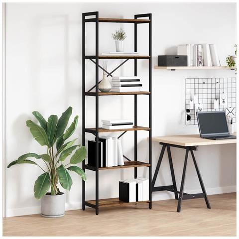 Libreria Legno vecchio 60 x 30 x 188 cm Legno multistrato - Foto 2