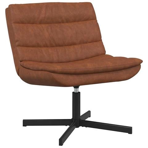 Sedia girevole Marrone 63 x 75 x 76 cm Pelle sintetica - Foto 1