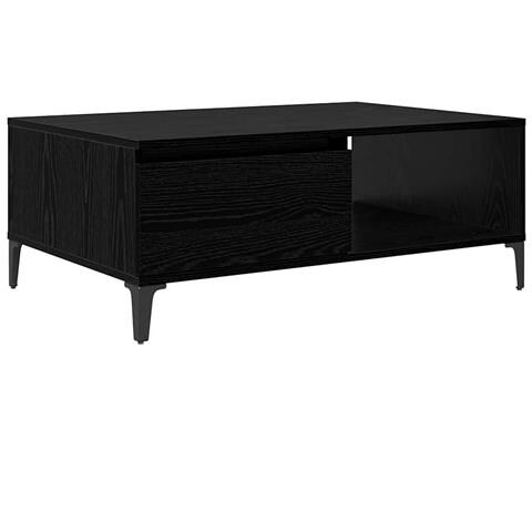 Tavolino da salotto Rovere nero 90 x 60 x 35 cm - Foto 1