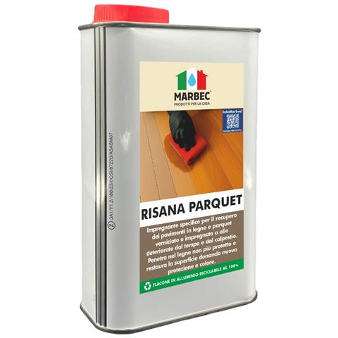 Risana Parquet 1lt Impregnante Rigenerante Per Pavimenti Usurati In Legno Verniciati E Ad Olio - Foto 1