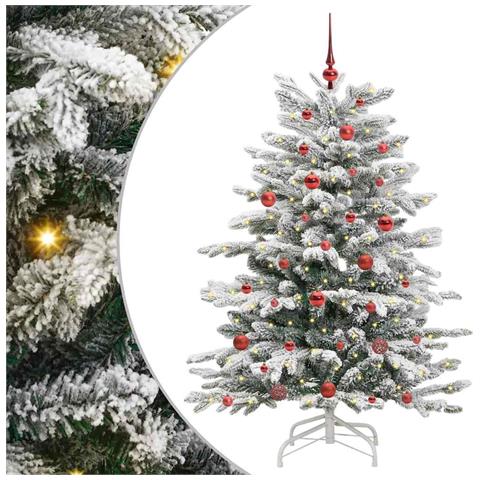 Albero di Natale Artificiale con Rami Pieghevoli Bianco 150 cm - Foto 1