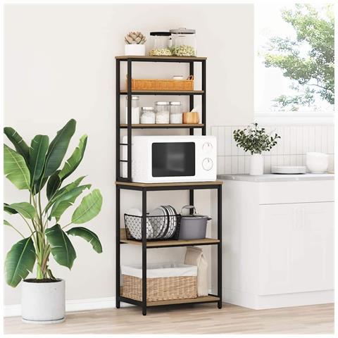 Mensola da cucina Rovere artigianale 60 x 40 x 168 cm - Foto 2