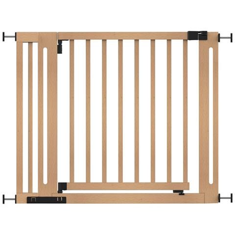 Safetots Cancelletto Elegance In Legno, Naturale, 97cm - 105cm, Cancelletto Di Sicurezza A Pressione, Passaggio Extra Largo Di 65cm - Foto 1