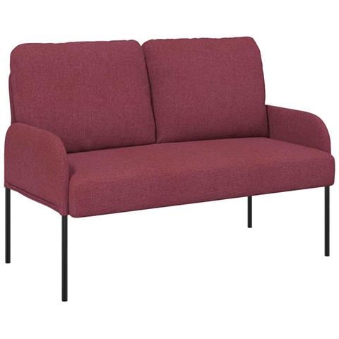 Divani con cuscino 110cm Rosso Vino Legno compensato - Foto 1