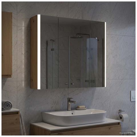 Mobiletto per specchio da bagno Rovere Artigianale - Foto 2