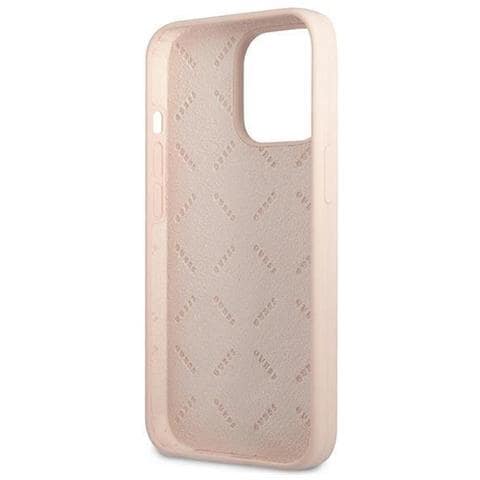 Guess Guhcp13lsltgp Custodia Per Iphone 13 Pro / 13 6,1 Rosa /rosa In Silicone A Forma Di Triangolo - Foto 7