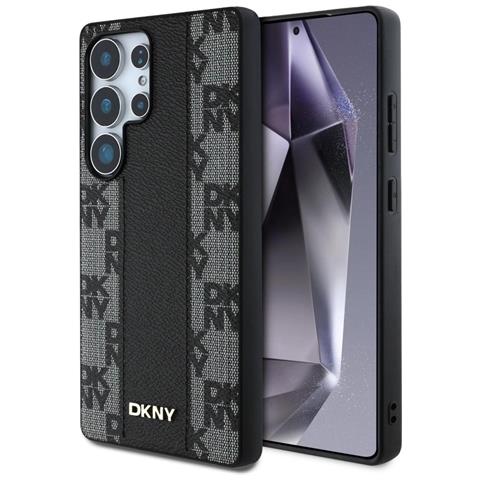 Custodia Nera In Pelle Con Motivo Per Samsung Galaxy S25 Ultra - Foto 1