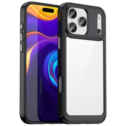 Custodia Nera Trasparente Per Iphone 17 Pro Max, Protezione Outer Space - Foto 1