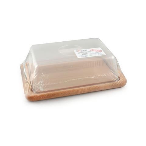 Copriformaggio Rettangolare Tagliere In Faggio Con Manici - Foto 1