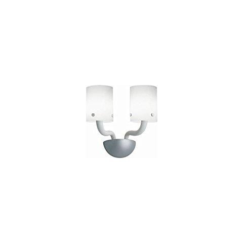 I-AURORA-AP2 BCO - Applique bianco dalla linea essenziale ma elegante e originale 40 watt E14 - Foto 1