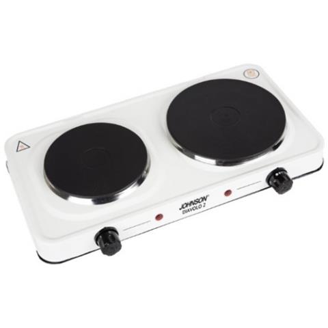 JOHNSON - Diavolo2 Fornello Elettrico A 2 Piastra Elettrica ?190mm? 155mm  2500w - ePRICE