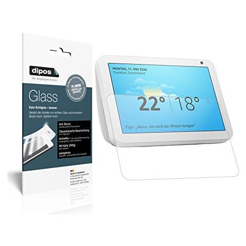 Dipos Pellicola Protettiva Opaca Per Echo Show 10 (3ª Gen) | 2 Pezzi, Vetro Flessibile 9H, Antiurto E Antiriflesso