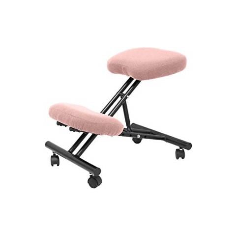 Modello Mahora - sgabello Da Ufficio Ergonomico Fisso, Regolabile In Diverse Posizioni E Con Ruote - seduta In Tessuto Bali (con Ginocchiera) - Foto 1