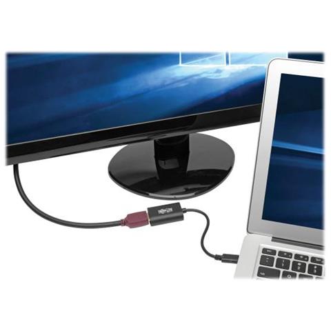 Tripp Lite U444-06n-hd4k6b Cavo E Adattatore Video 0,1524 M Usb Tipo-c Hdmi Nero (usb C To Hdmi 4k 60hz Adapter M / f 15.2cm)  - Foto 2