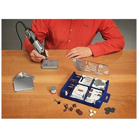 724 Ez Speedclic Multi Purpose Accessori Strumenti Set Per Attrezzi Rotanti - 150 Accessori Per Il Taglio Intaglio Sabbiatura Pulizia Smerigliatura Lucidatura Affinamento In Comodo Tool Box - Foto 2