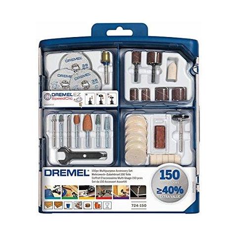 724 Ez Speedclic Multi Purpose Accessori Strumenti Set Per Attrezzi Rotanti - 150 Accessori Per Il Taglio Intaglio Sabbiatura Pulizia Smerigliatura Lucidatura Affinamento In Comodo Tool Box - Foto 1