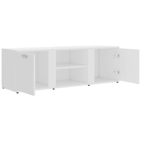 Mobile Porta TV Bianco 120x34x37 cm in Legno Multistrato - Foto 9