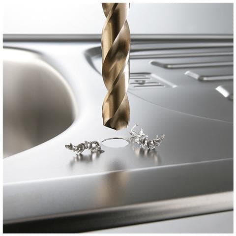 COBALT HSS CO, Drill, Punta per trapano elicoidale, Right hand rotation, Ferro, Plastica, Acciaio inossidabile, Lama in acciaio inox (sottile) , In lega Cobalto-Accaio Rapido, Bronzo - Foto 2