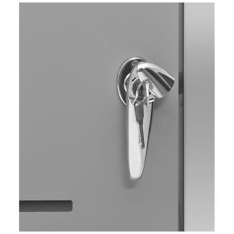 Copribidone per Spazzatura Singolo 69x77,5x112,5cm Acciaio Inox - Foto 2