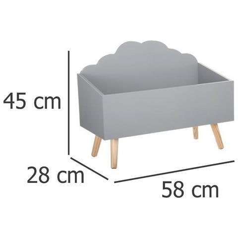 Schowek, Bagagliaio Giocattolo - Grigio, 58 X 28 X 45 Cm - Foto 4