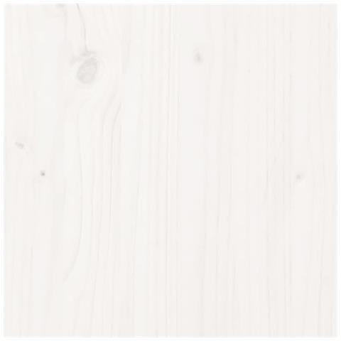Credenza Bianca 111x34x75 cm in Legno Massello di Pino - Foto 9