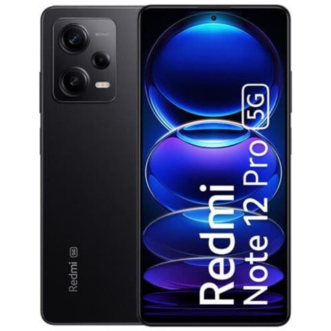 Redmi Note 12 Pro 5G 256GB 8GB Ram Dual Sim Display 6.67" AMOLED Slot Nano SD Fotocamera 50 Mpx Android Midnight Black - Foto 1