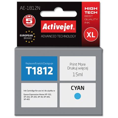 AE-1812N cartuccia d'inchiostro 1 pz Compatibile Resa elevata (XL) Ciano - Foto 1