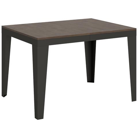 Tavolo Allungabile 90x120/224 Cm Flame Evolution Telaio Antracite - Noce - Foto 5