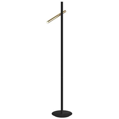 Lampada Da Pavimento Varas, Oro /nero, 2l - Foto 1
