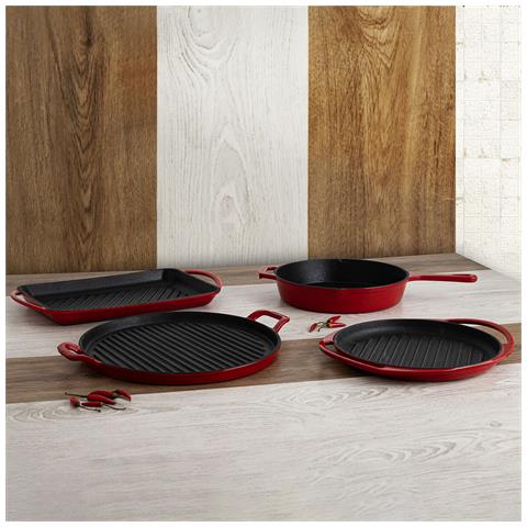 Griglia Ferro Fuso Rosso (25 Cm) - Foto 2