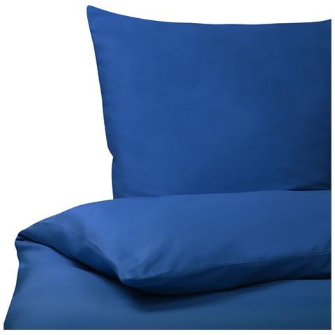 Set Copripiumino In Cotone Satinato 155 X 200 Cm Blu Harmonridge - Foto 2