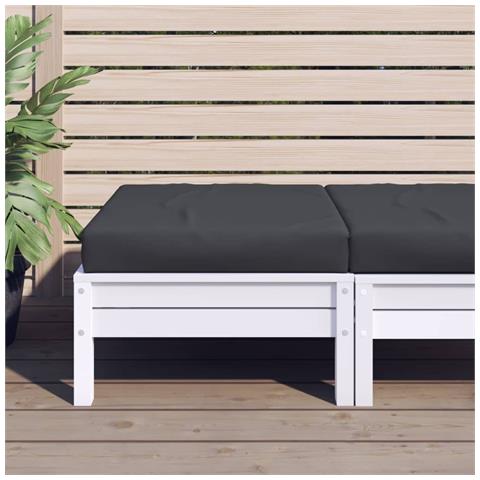 Cuscino Per Pallet Nero 60x60x8 Cm In Tessuto - Foto 1