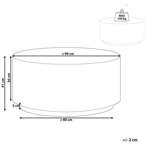 Tavolino Da Caffè Trezzo Terrazzo Rosso - Foto 6